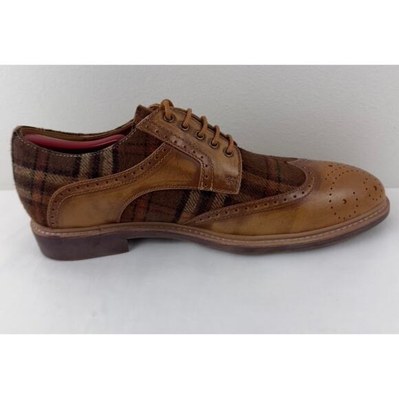 Spring Step‎ L’Artiste Thavo-Plaid tan oxfords